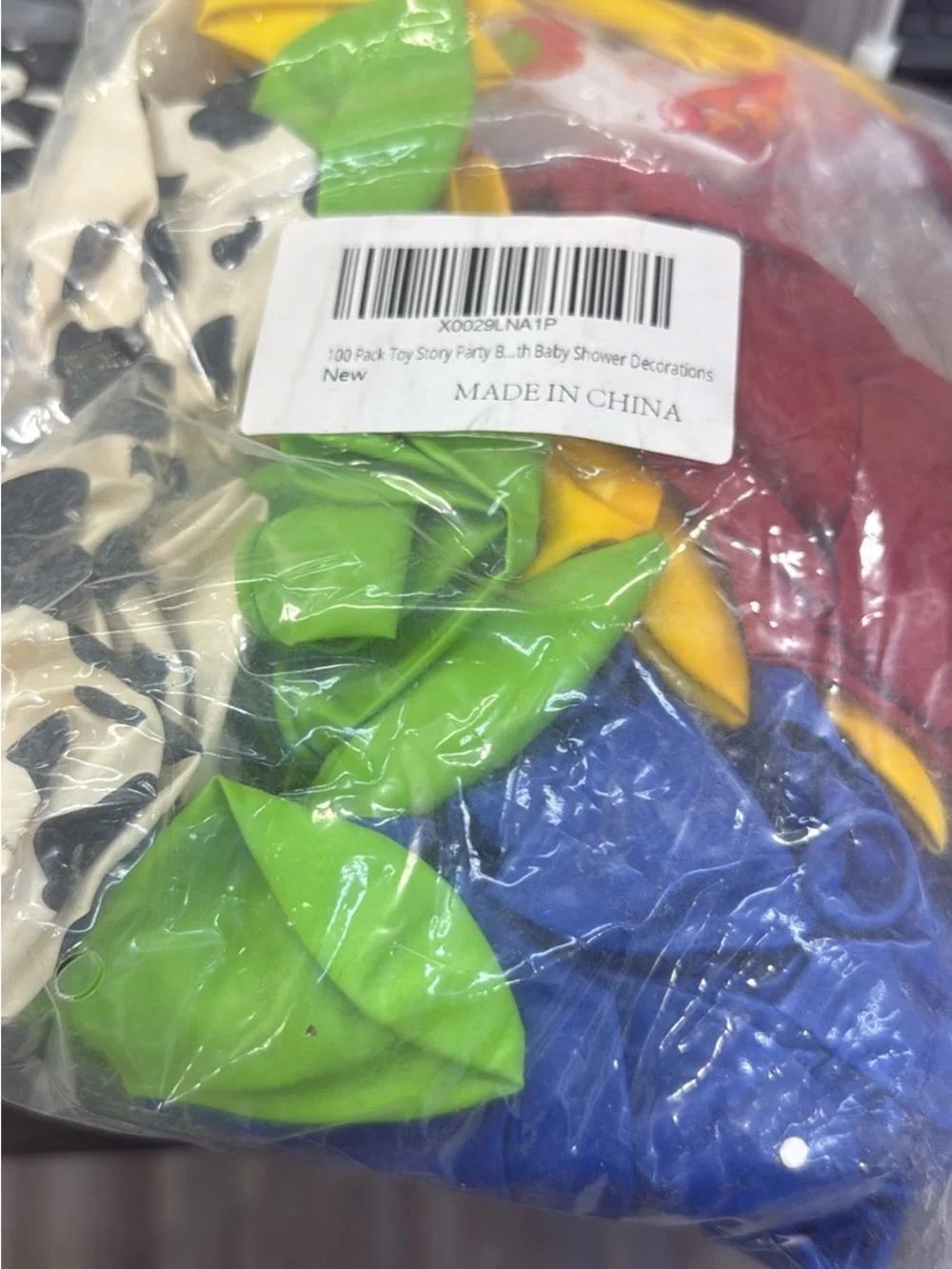 Toy Story birthday decorations set Cow Print Party Favor Bags - whole set